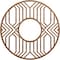 Ekena Millwork Empire Wood Fretwork Pierced Ceiling Medallion, Walnut, 26"OD x 9 1/2"ID x 1/4"T CMWP26X26X0250EPWA - alternate 1